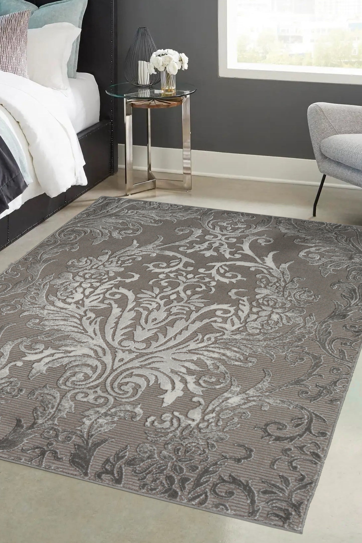 AVERY DAMASK GREY