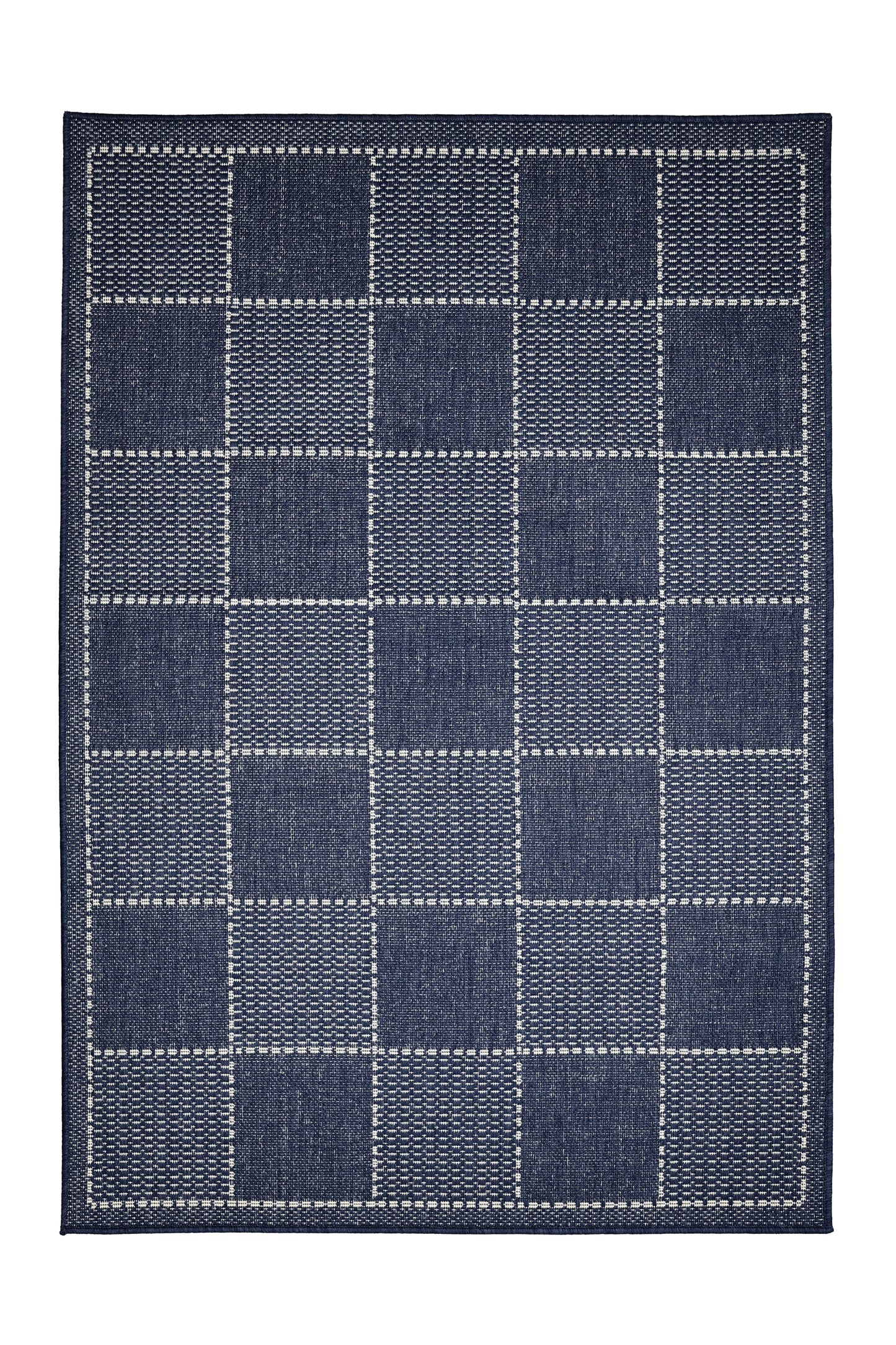FLATWEAVE GEL GREEK KEY NAVY