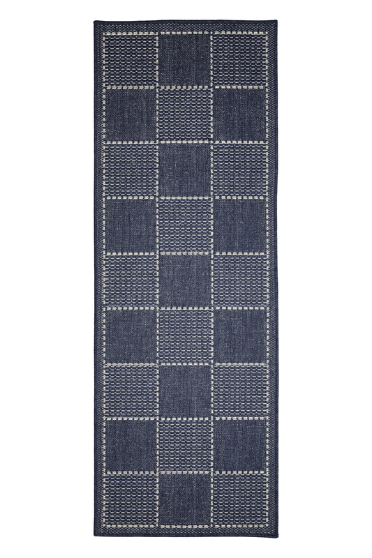 FLATWEAVE GEL CHECK NAVY