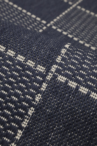 FLATWEAVE GEL GREEK KEY NAVY
