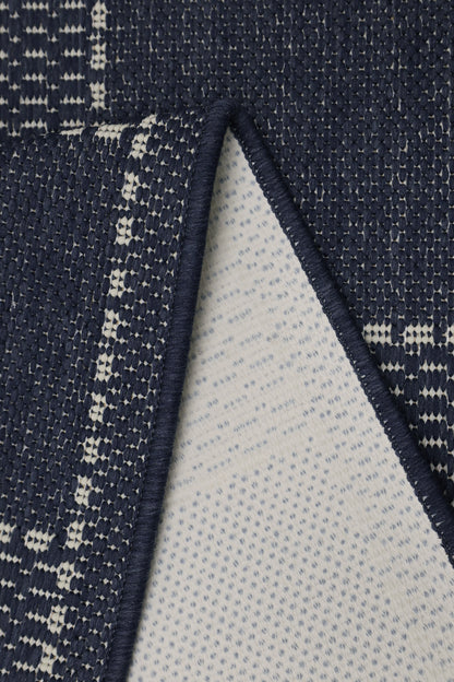 FLATWEAVE GEL BORDER NAVY