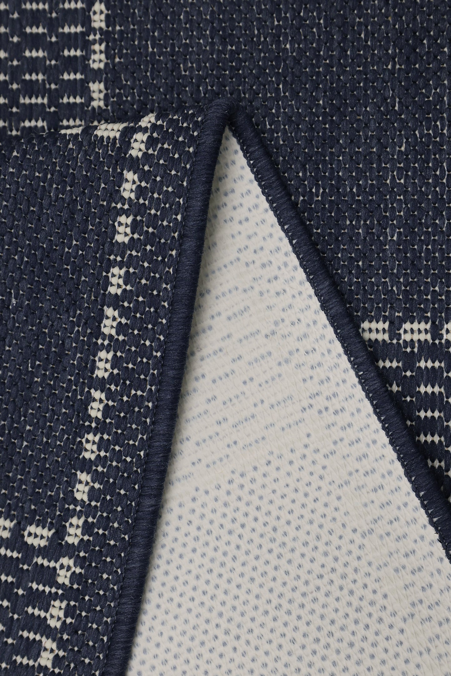 FLATWEAVE GEL GREEK KEY NAVY