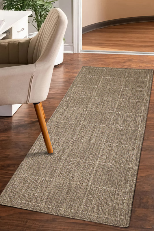 FLATWEAVE GEL GREEK KEY LATTE