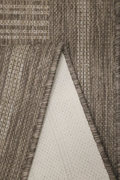 FLATWEAVE GEL BORDER LATTE