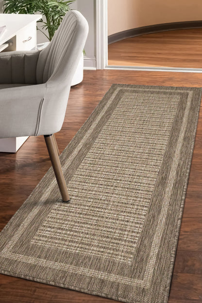 FLATWEAVE GEL BORDER LATTE