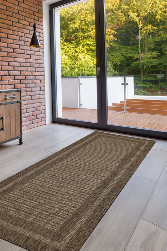 FLATWEAVE GEL BORDER LATTE