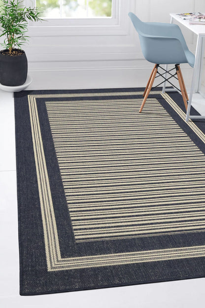 FLATWEAVE GEL BORDER NATURAL