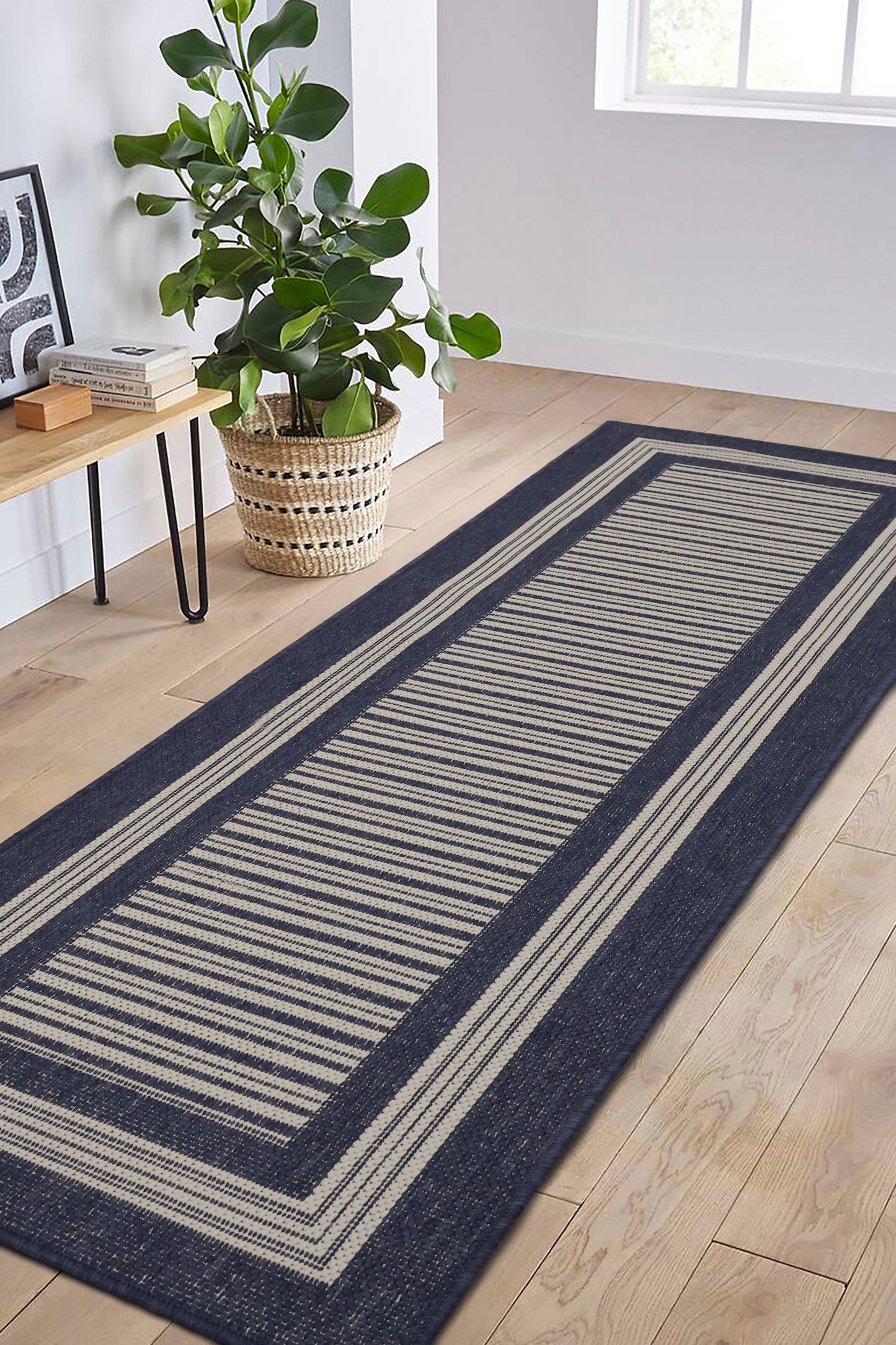 FLATWEAVE GEL BORDER NATURAL