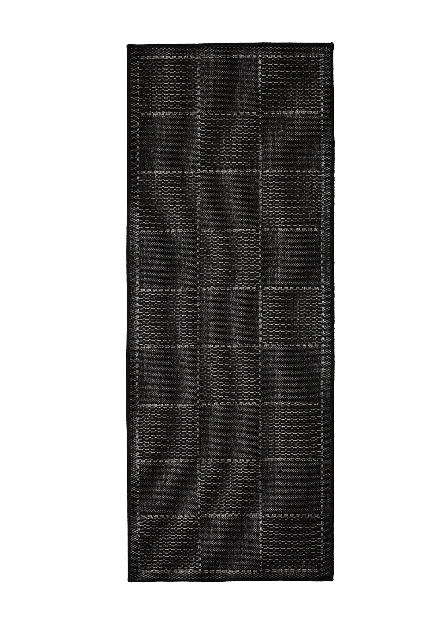 FLATWEAVE GEL CHECK NEW BLACK