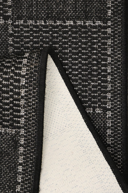 FLATWEAVE GEL CHECK NEW BLACK