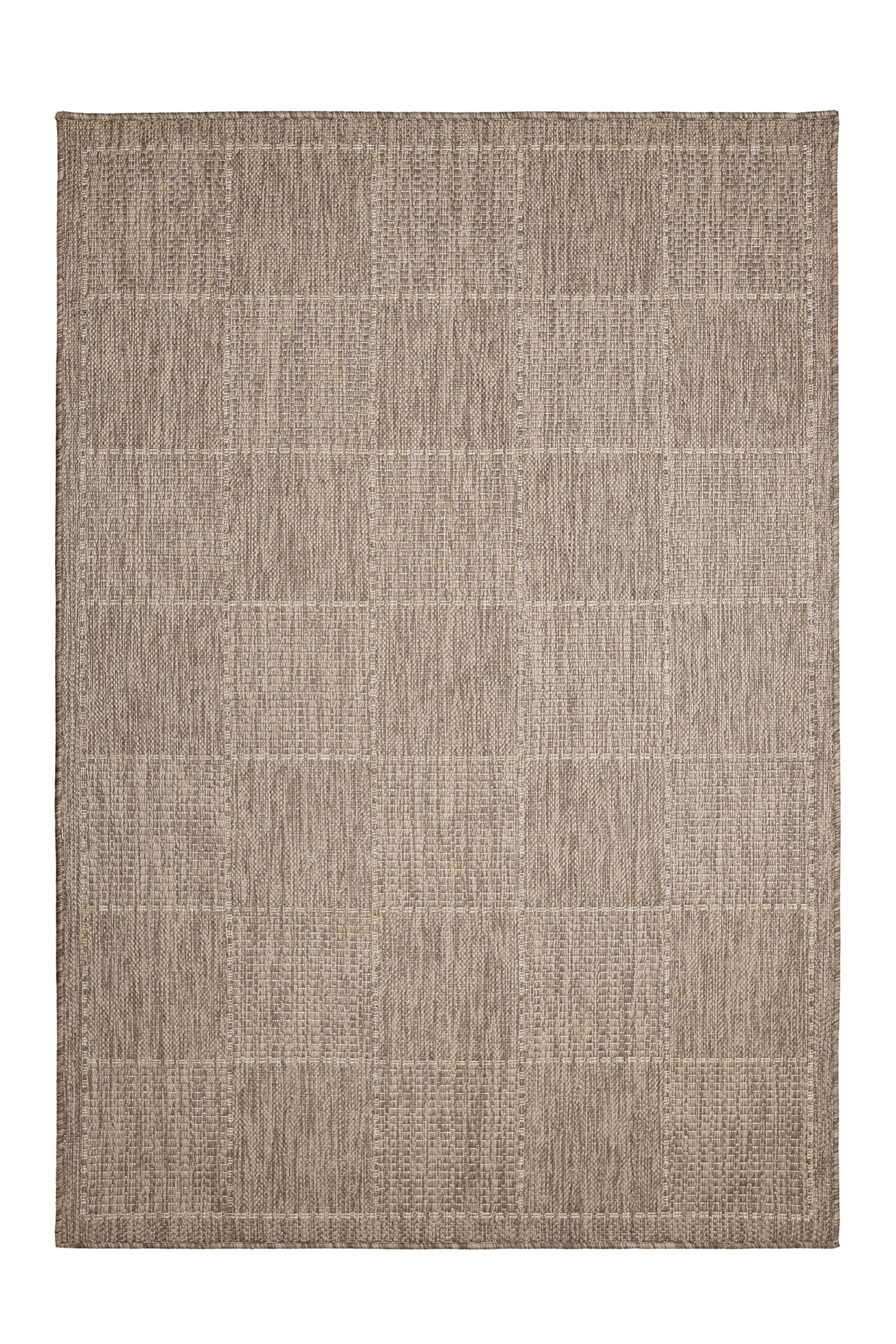 FLATWEAVE GEL CHECK LATTE