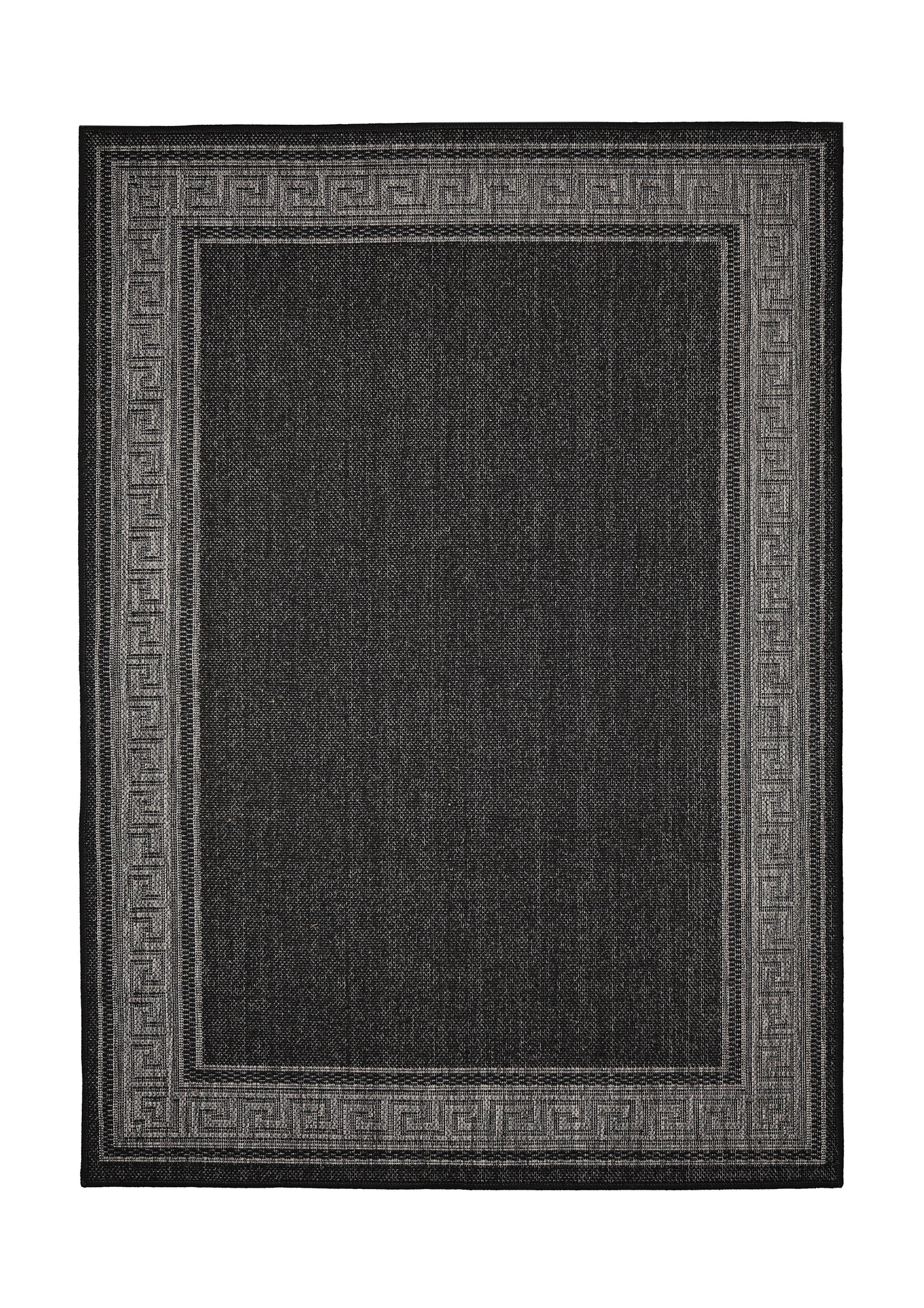 FLATWEAVE GEL GREEK KEY NEW BLACK