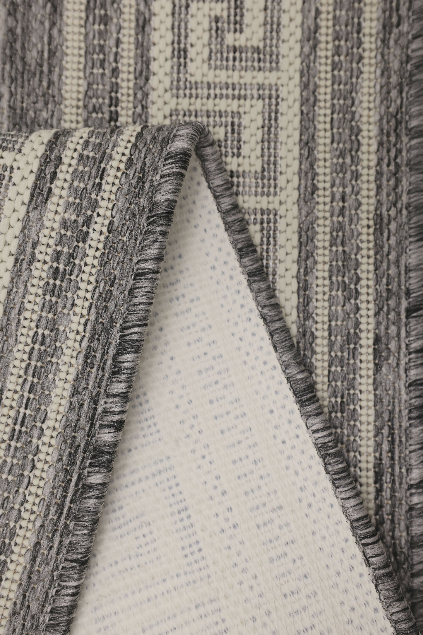 FLATWEAVE GEL GREEK KEY GREY