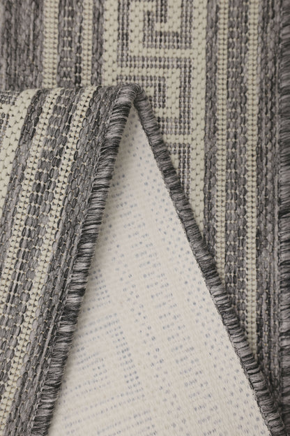 FLATWEAVE GEL GREEK KEY GREY