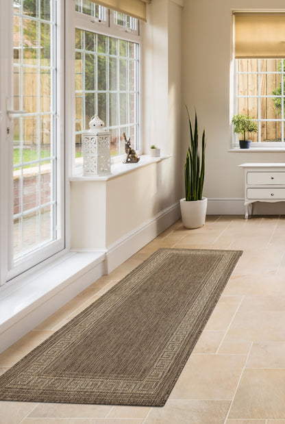 FLATWEAVE GEL GREEK KEY LATTE