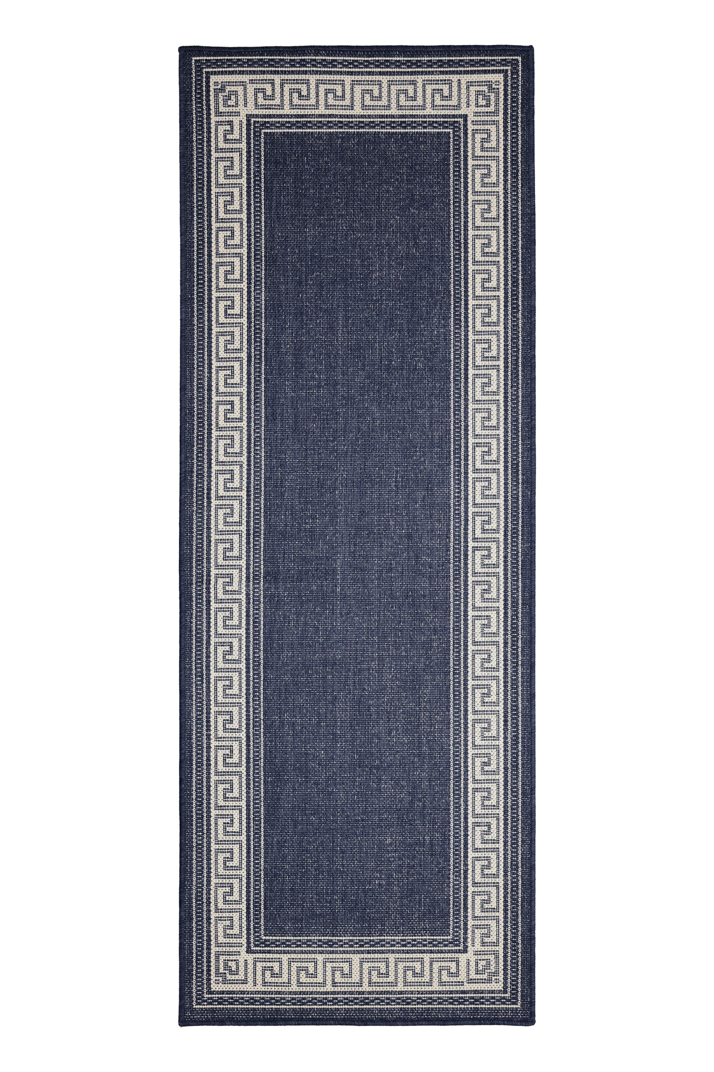 FLATWEAVE GEL GREEK KEY NAVY