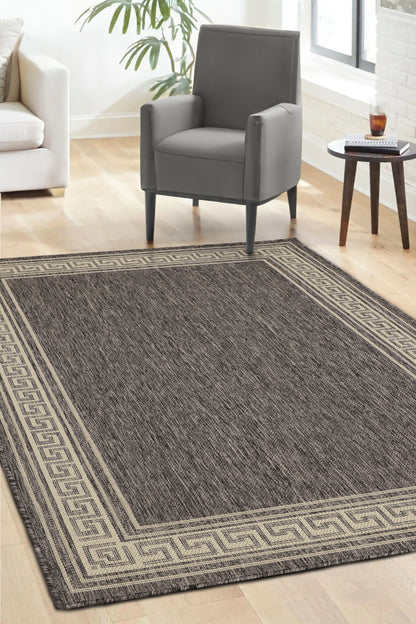 FLATWEAVE GEL GREEK KEY GREY