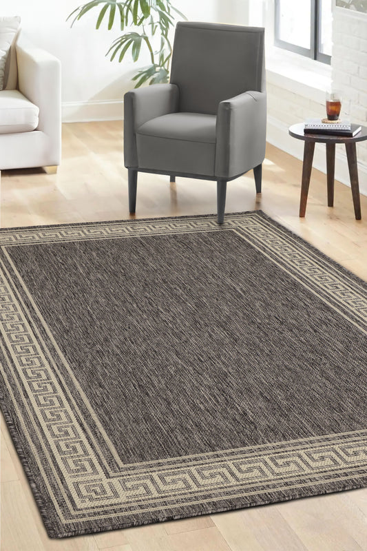 FLATWEAVE GEL GREEK KEY GREY