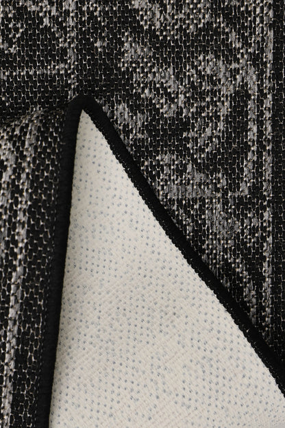 FLATWEAVE GEL MEDALLION BLACK