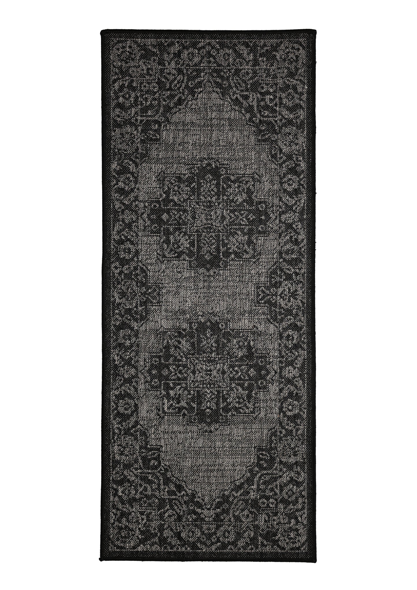 FLATWEAVE GEL MEDALLION BLACK