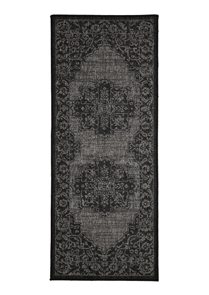 FLATWEAVE GEL MEDALLION BLACK