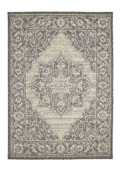 FLATWEAVE GEL MEDALLION GREY