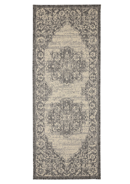 FLATWEAVE GEL MEDALLION GREY