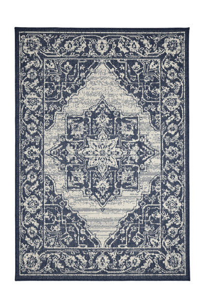 FLATWEAVE GEL MEDALLION NAVY