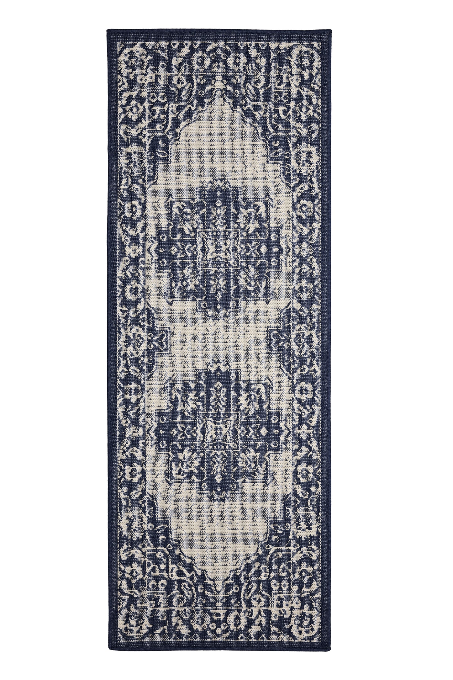 FLATWEAVE GEL MEDALLION NAVY