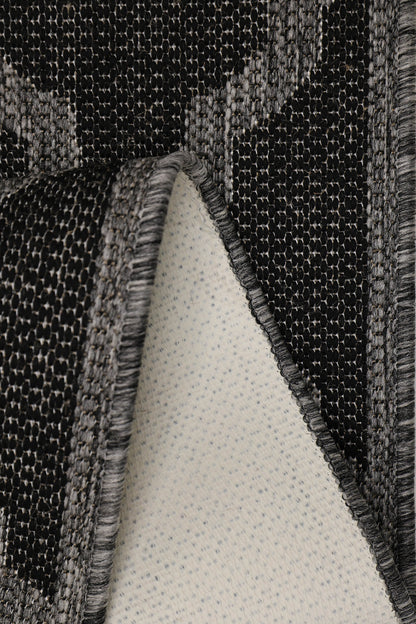 FLATWEAVE GEL TRELLIS BLACK