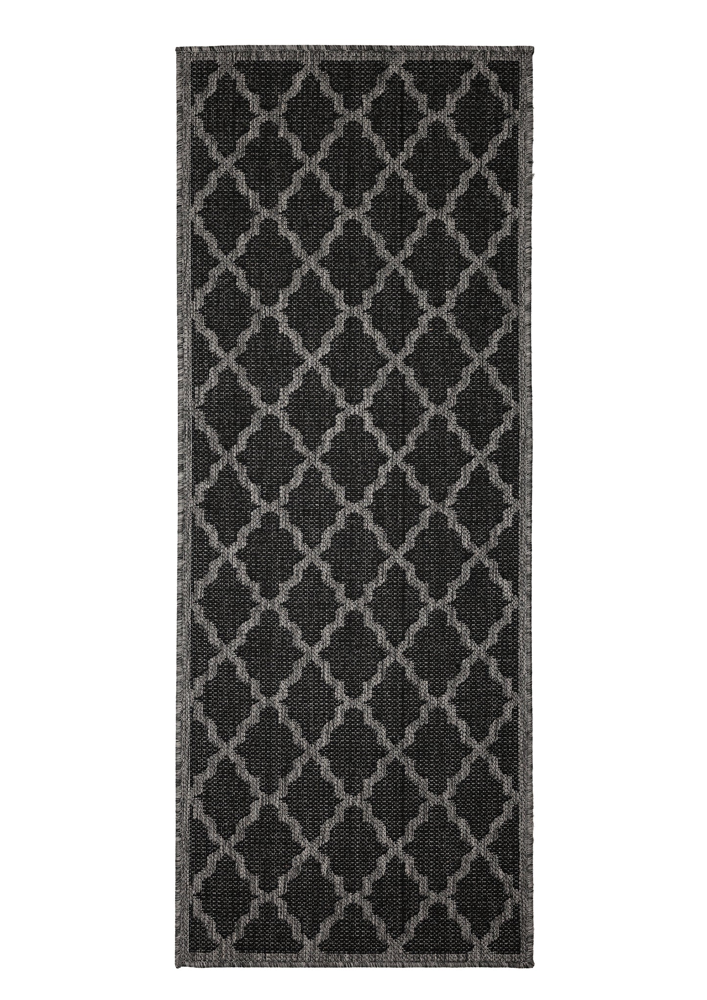FLATWEAVE GEL TRELLIS BLACK