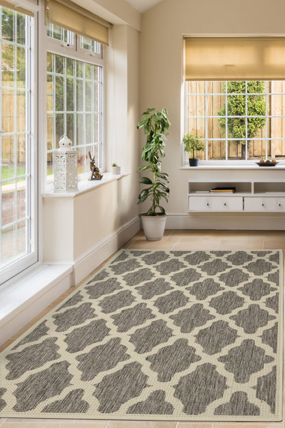 FLATWEAVE GEL TRELLIS GREY