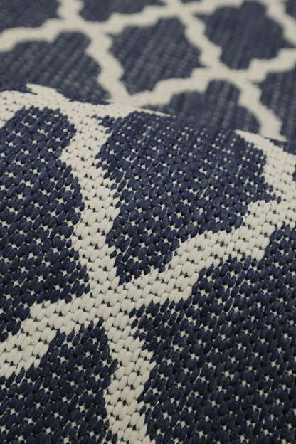 FLATWEAVE GEL TRELLIS NAVY