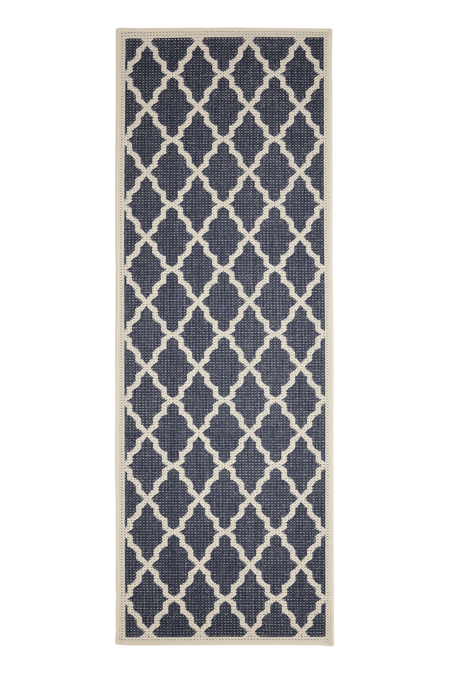 FLATWEAVE GEL TRELLIS NAVY