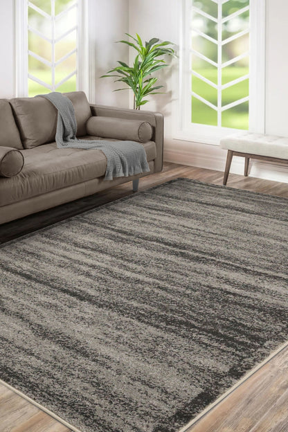 FREYA TEXTURED BORDER CHARCOAL