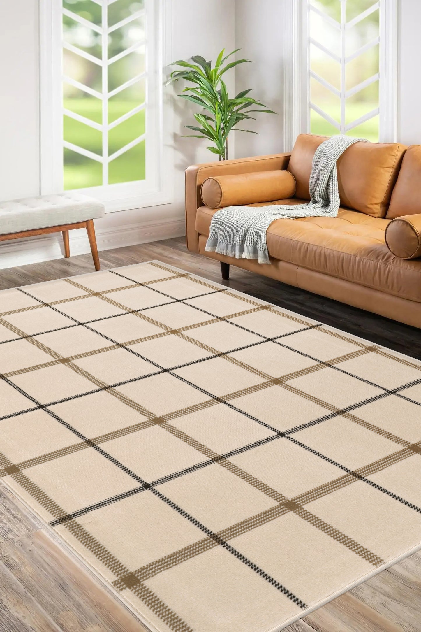 MAESTRO HIGHLAND CHECK NATURAL