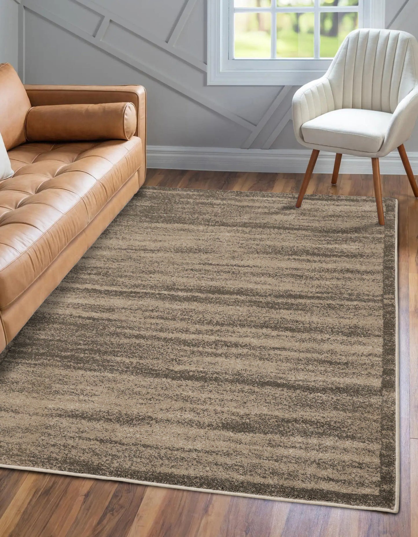 FREYA TEXTURED BORDER TAUPE